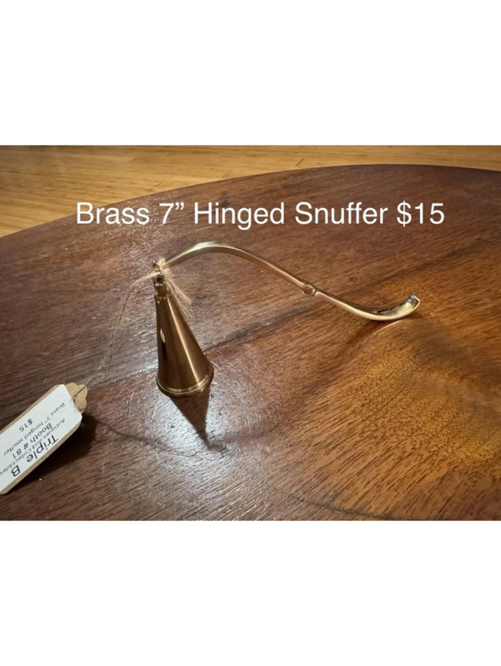 Brass Hinged Snuffer